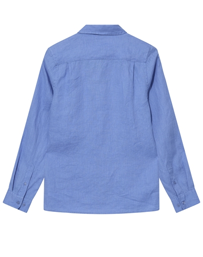 Mos Mosh Gallery - MMGTheo Linen Skjorte - Silver Lake Blue